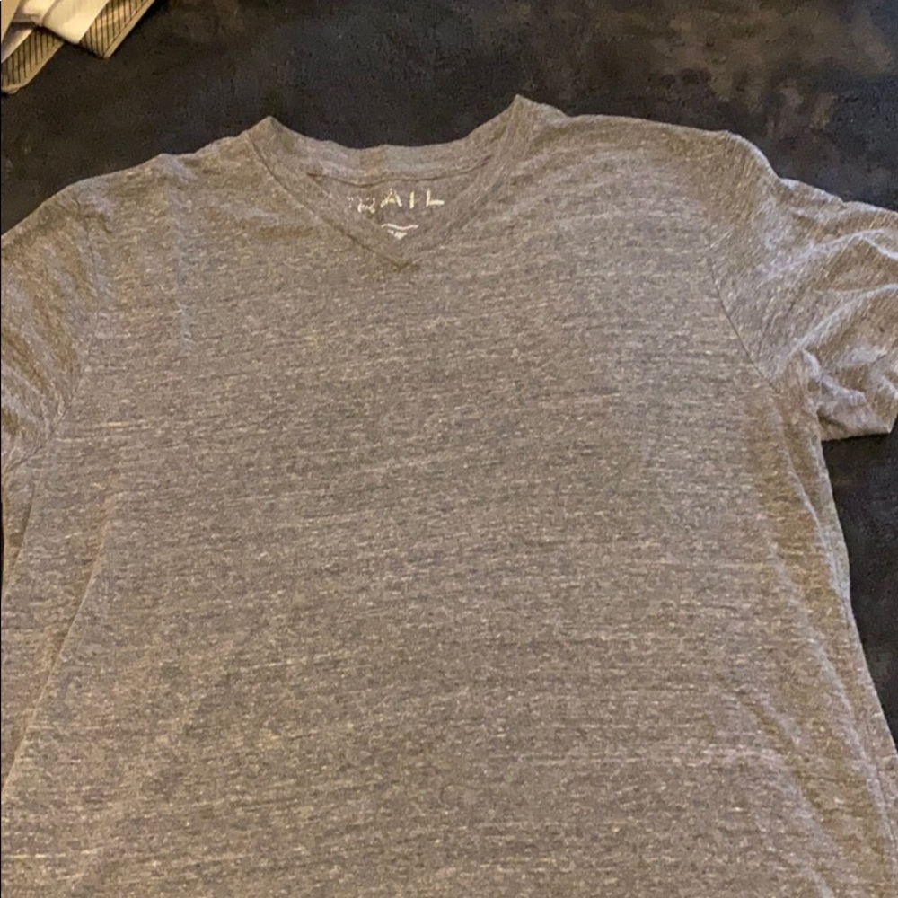 Gray v neck t shirt